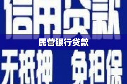 新会民营银行贷款