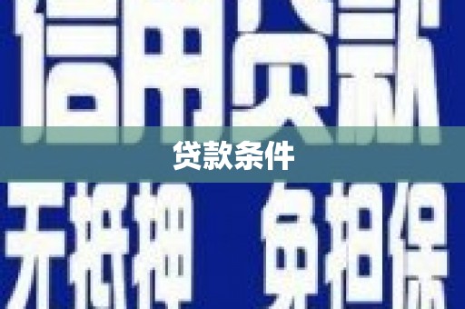 明溪贷款条件