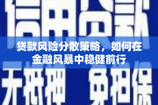 高邮贷款风险分散策略，如何在金融风暴中稳健前行