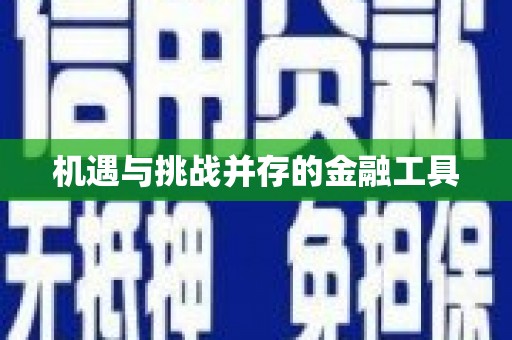 炉霍机遇与挑战并存的金融工具