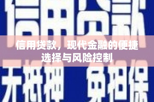 江华信用贷款，现代金融的便捷选择与风险控制