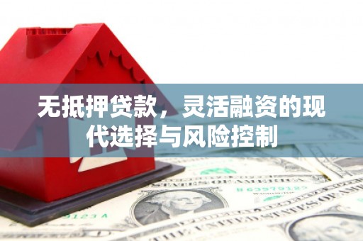 巩义无抵押贷款，灵活融资的现代选择与风险控制