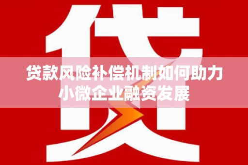 沾益贷款风险补偿机制如何助力小微企业融资发展