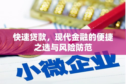 林周快速贷款，现代金融的便捷之选与风险防范