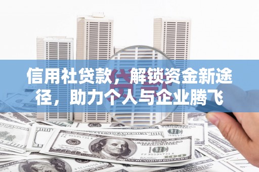大洼信用社贷款，解锁资金新途径，助力个人与企业腾飞