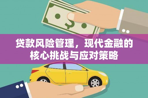 丹凤贷款风险管理，现代金融的核心挑战与应对策略