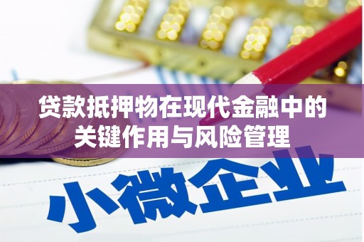 漾濞贷款抵押物在现代金融中的关键作用与风险管理