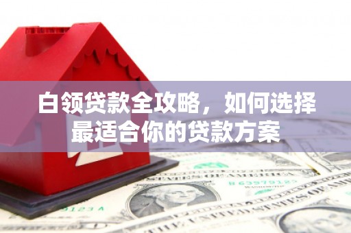 金城白领贷款全攻略，如何选择最适合你的贷款方案